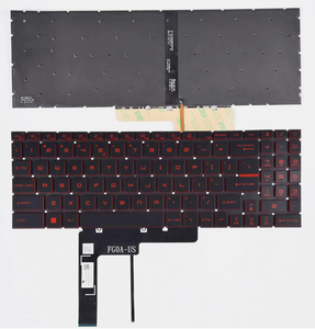 Thay thế bàn phím máy tính xách tay cho MSI Katana gf76 11sc gf76 12uc gf76 12ue gf66 12ue gf76 ru SP US UK bố trí đèn nền màu Đỏ - Product Image 3