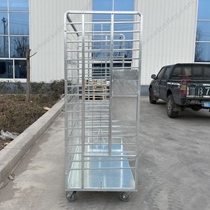 Nhà Máy nhà kính Giao thông vận tải thép xe đẩy nhiều lớp nấm giá với bánh xe di động vườn ươm thu hoạch giỏ hàng - Product Image 5