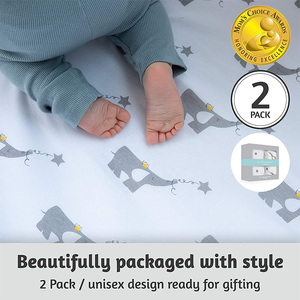 Hot bán tùy chỉnh in ấn mềm trẻ em bé 100% hữu cơ thiên nhiên bông gối nôi bộ đồ giường tấm Set - Product Image 5