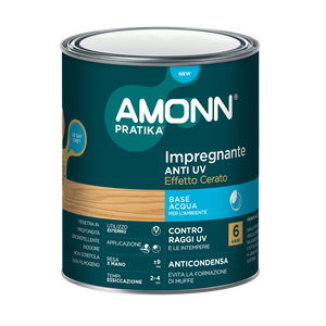 AMONN 0,75 Lt Luz de nuez a base de agua Anti-UV Efecto de cera Agente de impregnación Producto de prevención de moho - Product Image 1