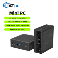 Mini PC YCTIPC con CPU Intel Quad Core N95/N100/N150, Windows, DDR4/DDR5, SSD M.2 2280 NVMe, NUC, 2*HD-MI, Computadora de Escritorio Micro Portátil