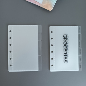 Divisori Personalizzati Durevoli e Flessibili con Linguette Preformate Opache e Trasparenti per Risparmi e Sfide di Risparmio, Formato A7 A6 - Product Image 2