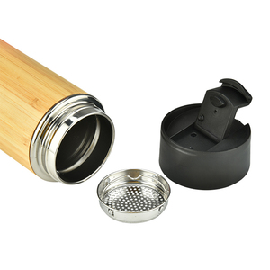 Số lượng lớn Flask 420ml sinh thái cách điện du lịch với trực tiếp uống nắp sinh thái cách điện thể thao du lịch trà Infuser tre Flask chai - Product Image 4