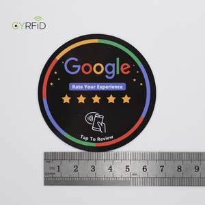 Pvc 68mm Nfc213 Google Review Nfc Tap Card Nfc Tarjeta Nfc Google Review Sticker - Product Image 4