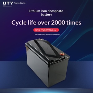Batterie de stockage d'énergie photovoltaïque extérieure à grande capacité 12V/24V alimentée par cellules solaires au phosphate de fer et de lithium - Product Image 3