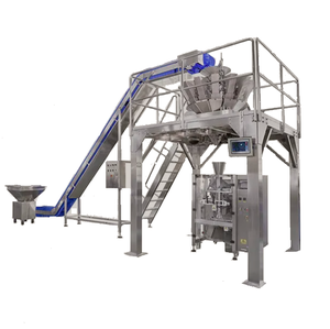 Máquina Empacadora Vertical Automática con Pesadora Combinada Multicabezal para Empacar Productos Inflados, <span class=keywords><strong>Cereales</strong></span>, Semillas de Trigo y Frijoles - Product Image 1