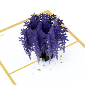 Impression personnalisée découpé au laser fleurs de cerisier faites à la main fleurs Sakura fête des mères <span class=keywords><strong>anniversaire</strong></span> 3D cartes de vœux Pop Up - Product Image 5