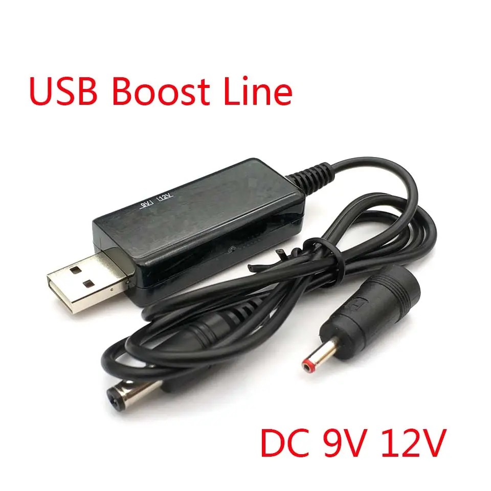 DC3.5mm * 1.35mm USB Boost hattı taşınabilir güç kaynağı fişi adapte evrensel kablosuz yönlendirici ve optik Modem ışık kedi