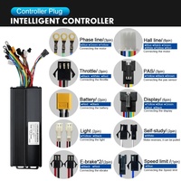 Kit de Conversión de Bicicleta Eléctrica de 52V 2000W, 20-29 Pulgadas, 700C, Motor de Cubo Trasero Sin Escobillas Sin Engranajes, Rueda Giratoria para Bicicleta Eléctrica de Montaña
