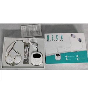 Collar Masajeador EMS con 15 Niveles de Pulso Eléctrico y 5 Niveles de Calor, Compresa Caliente de Doble Pulso para Dolor Muscular - Product Image 1