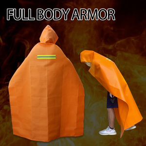 Di grandi dimensioni in Silicone in fibra di vetro ignifugo mantello con cappuccio coperta antincendio per protezione antincendio personale e scala antincendio - Product Image 3