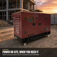 Générateur diesel portable silencieux Weichai 20 kW 25 kVA avec capot insonorisé, ATS, contrôle numérique, CE