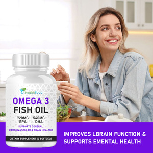 High Quality Omega 3 Fish Oil Softgels with Total Fat Improves Brain Function Support Emental Health Softgels - Product Image 5