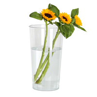 Vases en plastique de grande capacité résistants aux chutes directs d'usine Seaux d'éveil des fleurs de bureau à la maison