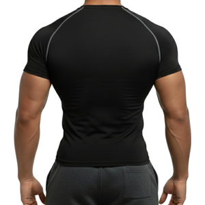 เสื้อยืดออกกำลังกายผู้ชายไซส์ใหญ่สั่งทำพิเศษ พร้อมโลโก้ของคุณ ดีไซน์เปล่า วัสดุสั่งทำได้ เสื้อยืดออกกำลังกายผู้ชาย - Product Image 3