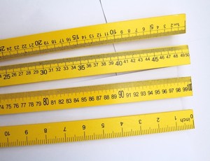 Mặt Trăng Sao <span class=keywords><strong>R</strong></span>-100 1M/100Cm Cm Cm Đôi Quy Mô Gỗ Thợ May Của Thẳng Cai Trị Cho Giảng Dạy Trình Diễn May - Product Image 5