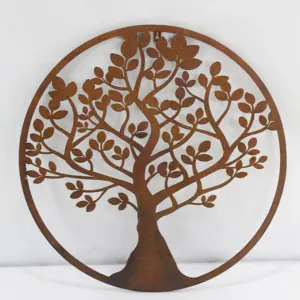 Wholesale Rustic Tree of Life Metal Wall Decor Laser Cut Abstract Design for Hanging Wholesale Art Handicraft