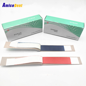 Película de oclusión de papel articulado Dental de dos caras de calidad médica fuente de alimentación Manual azul y roja y 200 hojas/caja - Product Image 1