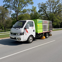 Truk Penyapu Dongfeng Pertama di Kota Anda - Euro 6 Compact Wash Sweeper dengan Motor, Pengoperasian Sederhana, Membersihkan Jalan, Harga 18 Ton