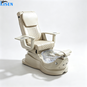 เก้าอี้นวดทำเล็บเท้าไฟฟ้า KISEN 2026 Pu Salon Station Furniture รุ่นทันสมัยหรูหราสำหรับทำเล็บมือและเล็บเท้า พร้อมอ่างแช่เท้า - Product Image 3