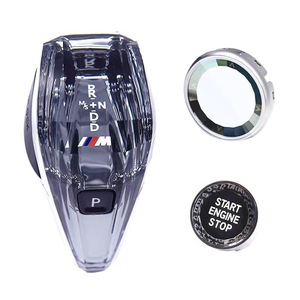 Kit de palanca de cambios Kd Crystal para BMW Serie 3, 5, 7, X3, X5, X6, X7 con botón de arranque y parada del motor - Product Image 1