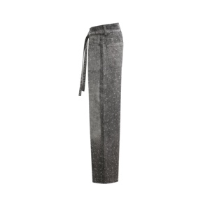 Pantalones Vaqueros de Hombre Personalizados con Puntos Brillantes, Pantalones Vaqueros Anchos Desgastados en Negro y Gris, Ropa de Calle Elegante e Informal - Product Image 5