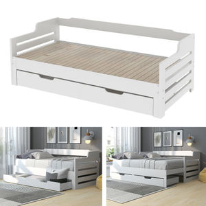 Cajón de almacenamiento de madera maciza extraíble, <span class=keywords><strong>cama</strong></span> de cabina con cajón de <span class=keywords><strong>cama</strong></span> de día moderno para el hogar, sala de estar y dormitorio - Product Image 4