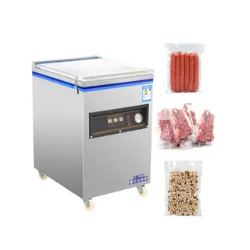 DZ-380 Automatic Vacuum Sealer For Meat Chicken Seafood Fish Rice Brick large Space Vacuum Packing Machine