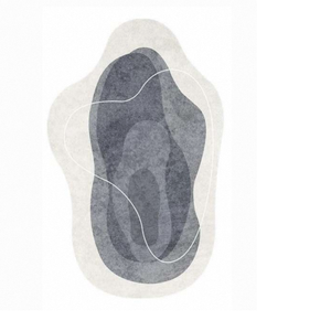พรมขนสัตว์ดีไซน์เรียบหรู ไม่เป็นรูปทรงใดๆ นุ่มสบาย เหมาะสำหรับห้องนั่งเล่น ห้องนอน สำนักงาน โรงแรม ห้องรับรอง ตกแต่งภายในบ้าน ทนทาน - Product Image 3
