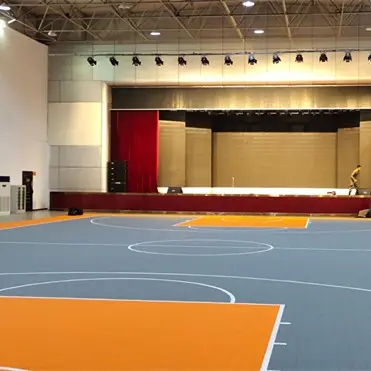 Interlocking synthetic basketball flooring for indoor gym indoor basketball court