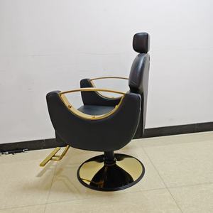 Silla de Barbero Hidráulica Reclinable Dorada de Lujo Multiusos de Fábrica Zxm, Silla de Peluquería y Belleza en Venta, Modelo Sonia - Product Image 3