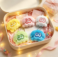 Porte-clés en peluche 3D mignon et créatif, broderie Kawaii, pendentif en forme de poupée en peluche, breloque de sac moelleuse, cadeau pour fille - Vente en gros