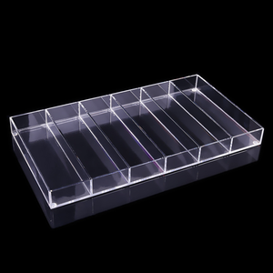 Organisateur <span class=keywords><strong>de</strong></span> cosmétiques en acrylique transparent, boîte <span class=keywords><strong>de</strong></span> <span class=keywords><strong>rangement</strong></span> Premium, avec diviseur <span class=keywords><strong>de</strong></span> tiroirs du <span class=keywords><strong>bureau</strong></span> et à la maison, plateaux hermétiques pour la chambre à coucher - Product Image 2