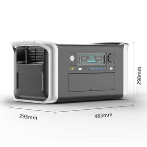 Station d'alimentation portable 2600W 2048Wh avec batterie au lithium, sortie AC 110V/220V, MPPT, onde sinusoïdale pure, charge <span class=keywords><strong>solaire</strong></span>, pour <span class=keywords><strong>camping</strong></span> en extérieur et utilisation automobile - Product Image 3