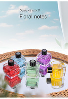 Diffuseur de parfum de luxe en verre pour voiture avec parfum naturel de pastèque à évaporation naturelle pour la maison et la voiture, emballage portable