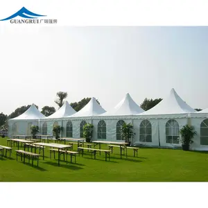 Custom Printed Logo 3m 4m 5m Aluminum Alloy Pagoda Gazebo Tent for Indoor Use for Chinese New Wedding Party Festival Events