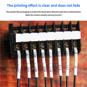 Marqueur de câble en PVC KAIMA, thermorétractable, sans erreur de lecture, écologique, antidérapant, durable et flexible, sans décollement, étiquette de marquage de fil en PVC - Product Image 5