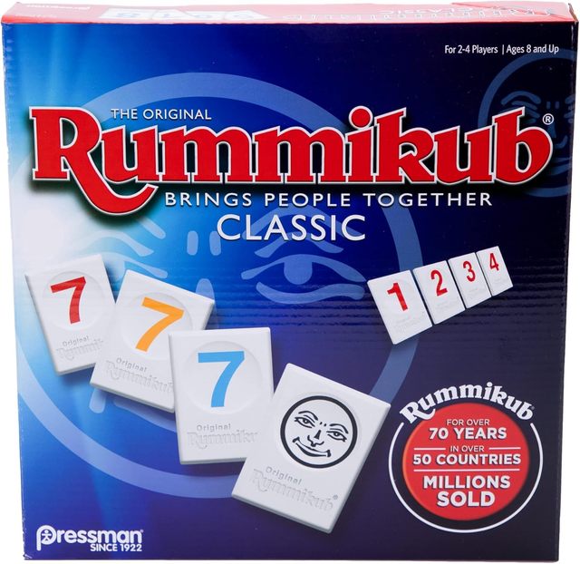 Pressman Rummikub - the Original Rummy Tile Game | Exciting Family Game of Strategy and Luck | Promotes STEM Skills | for Kids
