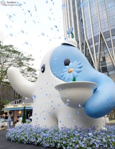 Glass Fiber Sculpture Customized Outdoor <b>Large</b> Cartoon Character IP Shopping Mall Beautiful Decoration Landscape Small <b>Ornament</b> - Product Image 2