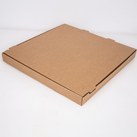 Boîte à pizza kraft brune de 18 pouces Boîte à pizza à emporter de type papier ondulé à usage industriel avec logo personnalisé