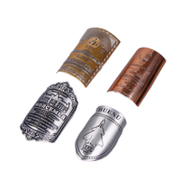 Haute qualité en gros Offre Spéciale bouteille de vin étiquette en métal feuille d'aluminium en relief 3D autocollant personnalisé étiquette en métal autocollant