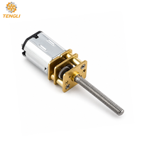 Moteur DC compact Tengli GM12-N20 à arbre fileté M3, boîte de vitesses métallique 10x12mm 12V 1000:1, couple élevé pour instrument optique
