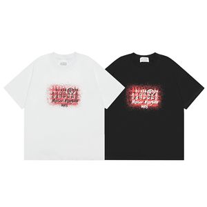 T-shirt in cotone oversize lavato effetto vintage di tendenza 2025 da uomo, top <span class=keywords><strong>streetwear</strong></span> distressed con vestibilità ampia retrò Y2K per l'estate - Product Image 2