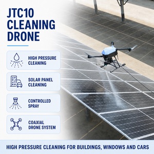 Drone de nettoyage à distance pour bâtiments, lavage à jet d'eau, équipement extérieur pour propriétés commerciales et services d'entretien d'usines - Product Image 1