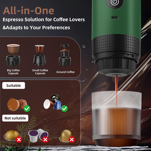 Self Heating Outdoor <b>Portable</b> Espresso Machine Automatic Capasule <b>Coffee</b> <b>Maker</b> Carrying Bag for Business Trip Hiking Camping - Product Image 4