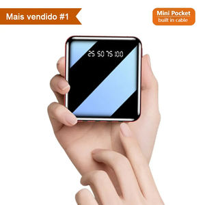 Mini Banco <span class=keywords><strong>de</strong></span> Energía <span class=keywords><strong>de</strong></span> 10000 mAh con Cable Micro USB Tipo C para <span class=keywords><strong>iPhone</strong></span>, Cargador Portátil con Espejo LED, Batería Externa, Powerbank 2026 - Product Image 2