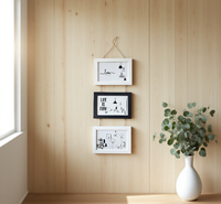 Couleurs multiples de haute qualité avec des cadres en bois de corde pour la décoration intérieure