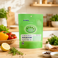 Sacs en plastique PE de qualité alimentaire à trois côtés thermosoudés avec fenêtre refermable, pochette plate pour bonbons, café, nourriture, collations, lait, emballage