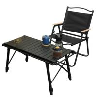 Table de camping portable IGT pliable, design Egg Roll