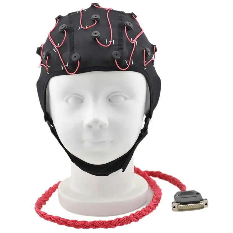 High Precise EEG Machine equipment suitable 19 channel EEG electrodes headset for EEG Recording